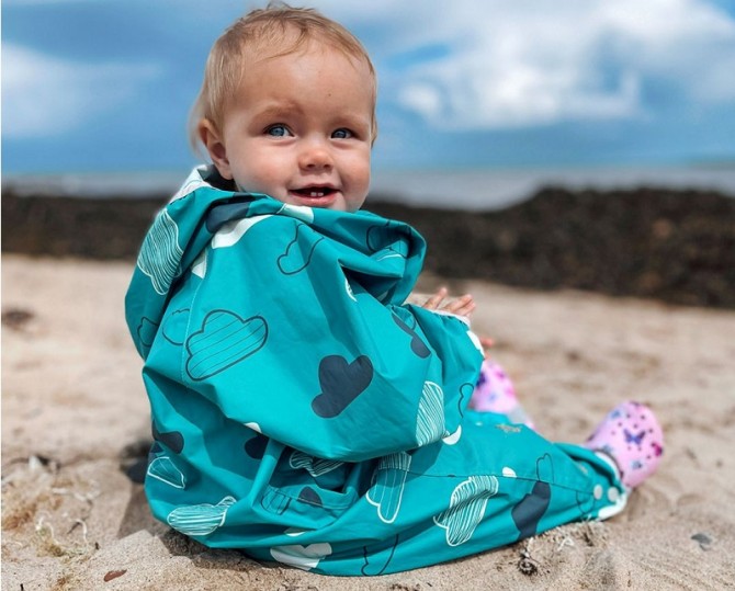 Kombinezon przeciwdeszczowy All In One LittleLife - Clouds 6-12m